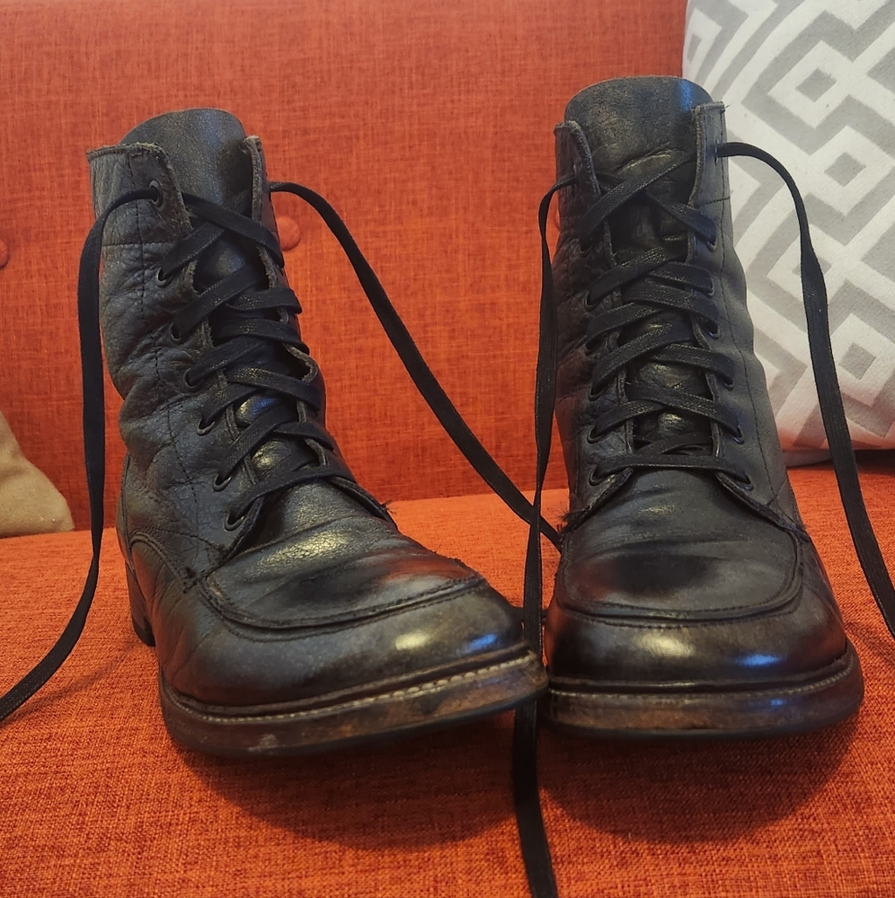 Bed Stu mens combat boots black 9 EUC